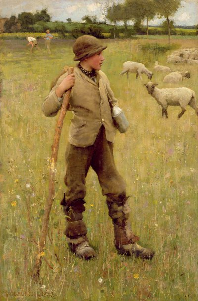 Der Hirtenjunge, 1883 von George Clausen
